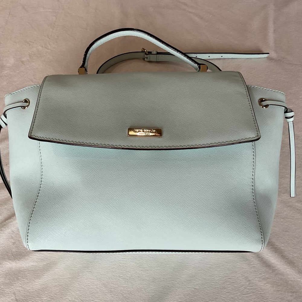 Kate Spade Light teal Handbag with long strap